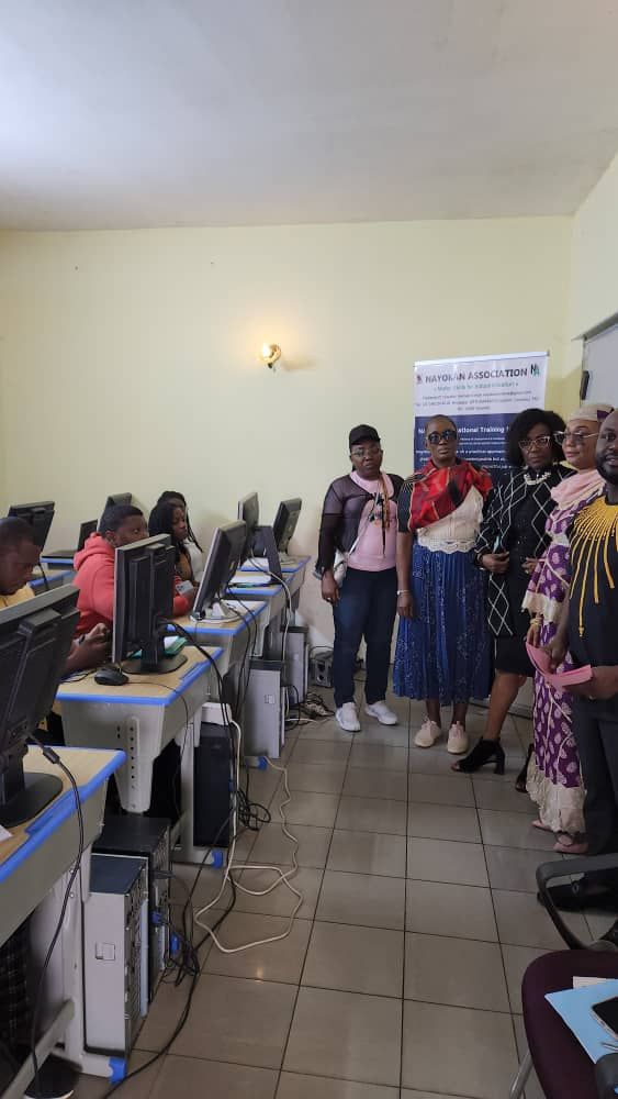 Nayokan leadership and staff at the launch of the VTI computer lab.